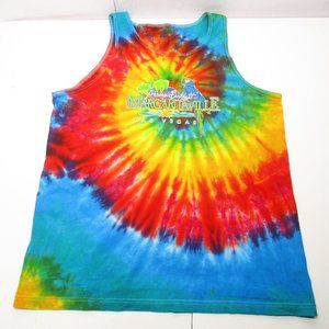 Jimmy Buffett Margaritaville LAS VEGAS Tie-Dye Adult Tank Top Men's Size L